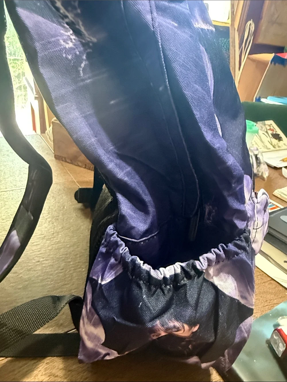 Wednesday-Inspired Kids Costume Backpack in Dark Purple